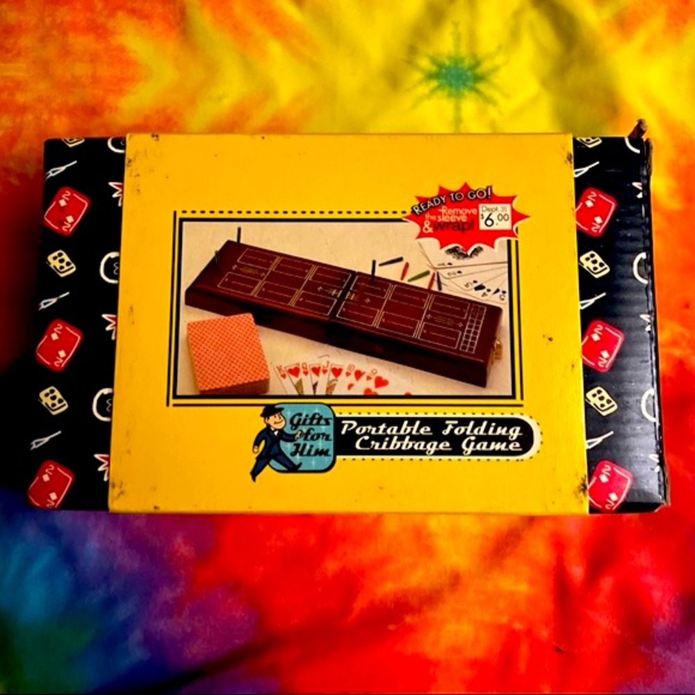🌟 Vintage Portable Cribbage Game 🌟